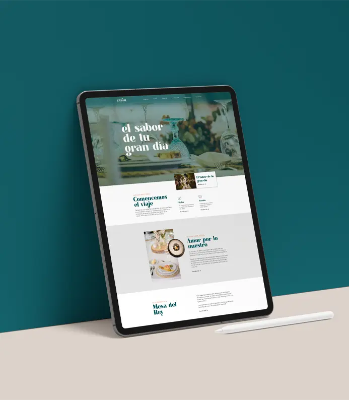 Zelán Catering Branding Marea Alta Creative Minds